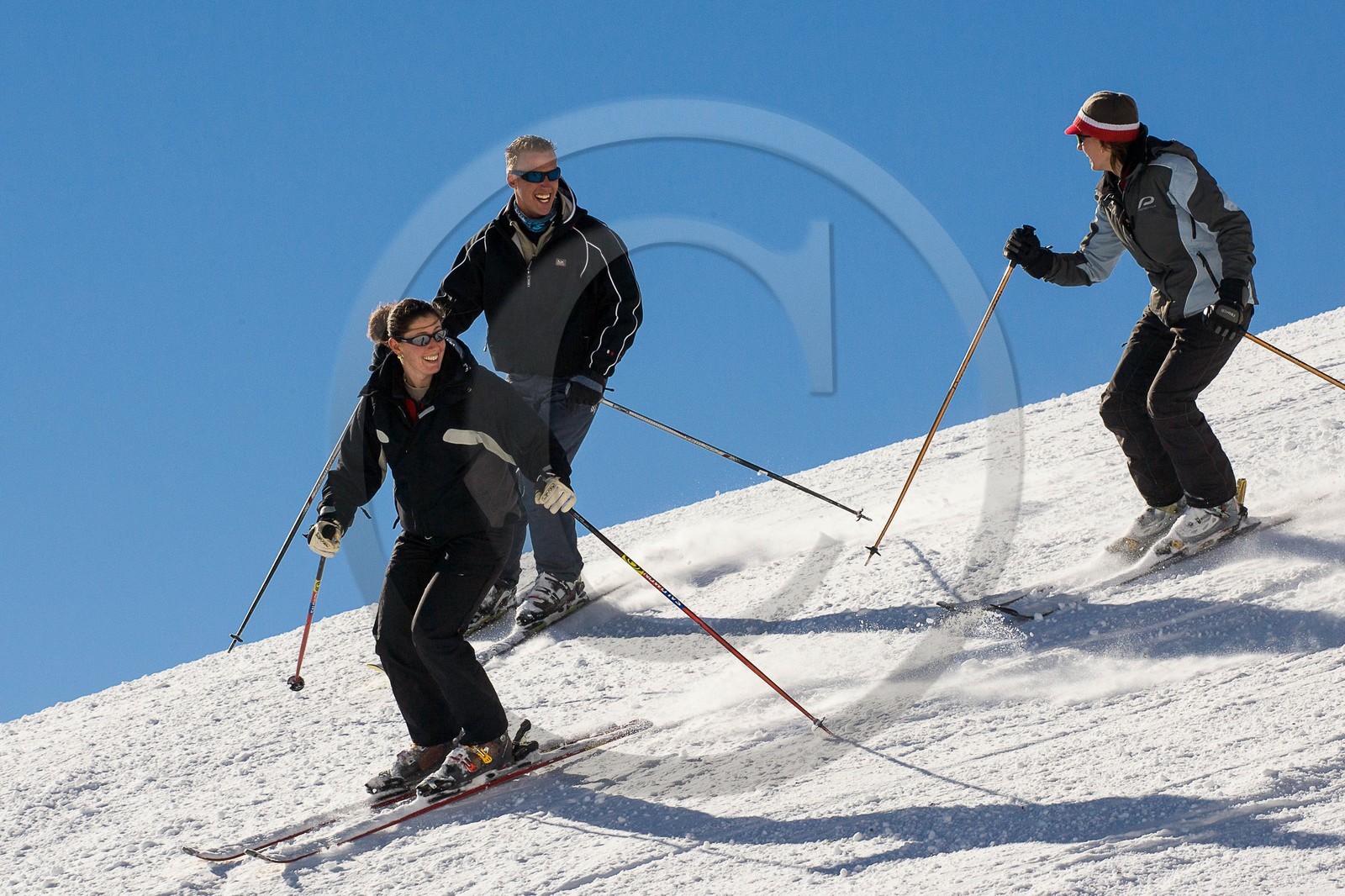 Ski piste famille