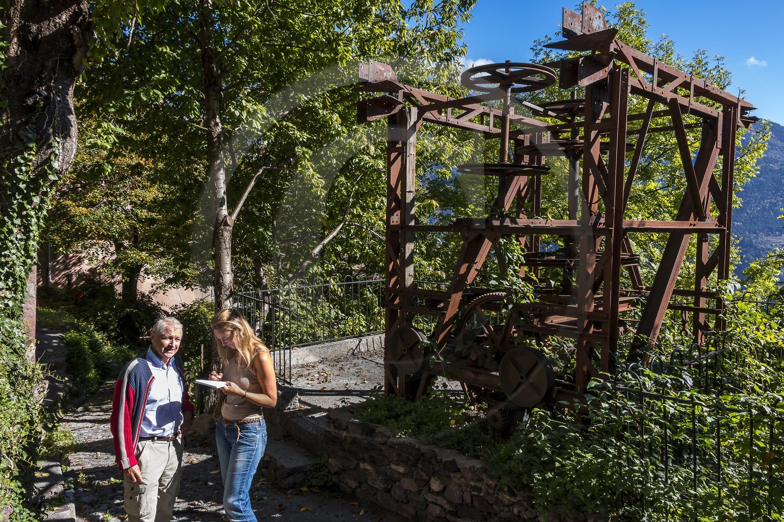 Roure, Machinerie du câble