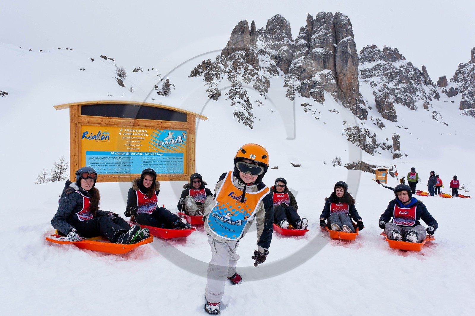 Pays de Serre-Ponçon, Réallon et La Ripaaa, piste de luge 100% naturelle